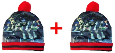 2er-Set Teenage Mutant Ninja Turtles Mütze-Handschuh Set Rot Größe 52 und 54 NEU