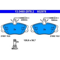 Bremsbelagsatz Scheibenbremse ATE 13.0460-2978.2 FüR Peugeot Fiat CitroëN Lancia