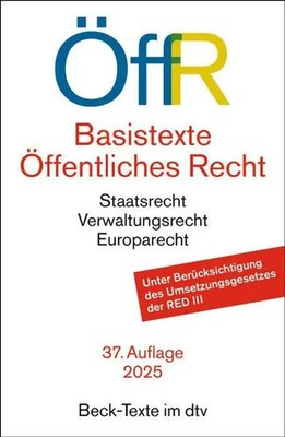 Basistexte Öffentliches Recht. ÖffR | Taschenbuch | Beck-Texte im dtv | 935 S.