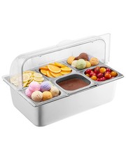 VEVOR Countertop Food Serving Display Contain...