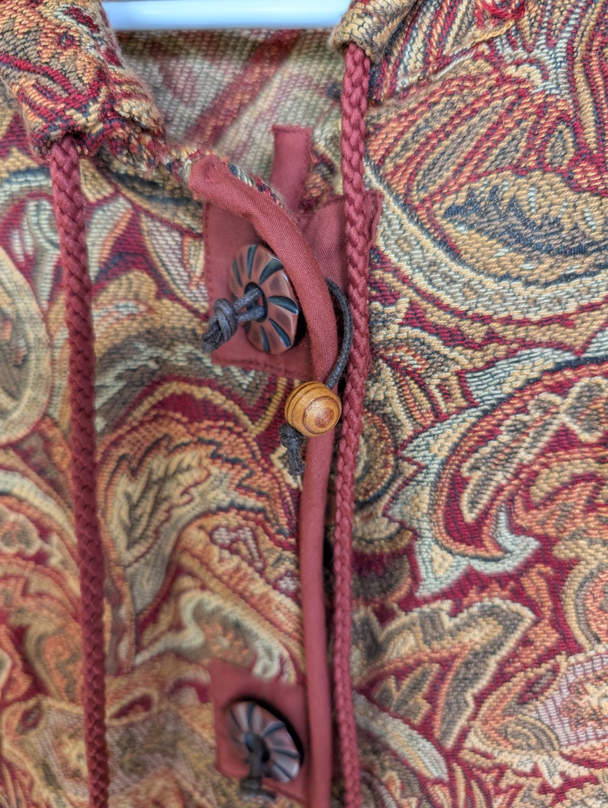 Flashback Paisley Button Front Collared Lined Wom… - image 4