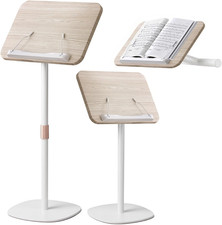 2-In-1 Dual-Use Music Stand  Tabletop Stand, Heavy Duty Wooden Music Stand for