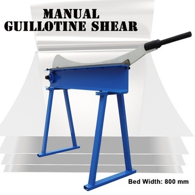Manual Guillotine Metal Shear Gauge Sheet Plate Cutting Machine 32'' Long Blade