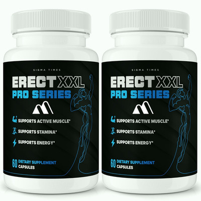 Erect XXL Pro Series For Men, Premium Supplement for Energy & Stamina - 2 Pack