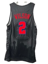 SMU Mustangs Game Used Basketball  Jersey Dallas City Special Edition Nike Gray 
