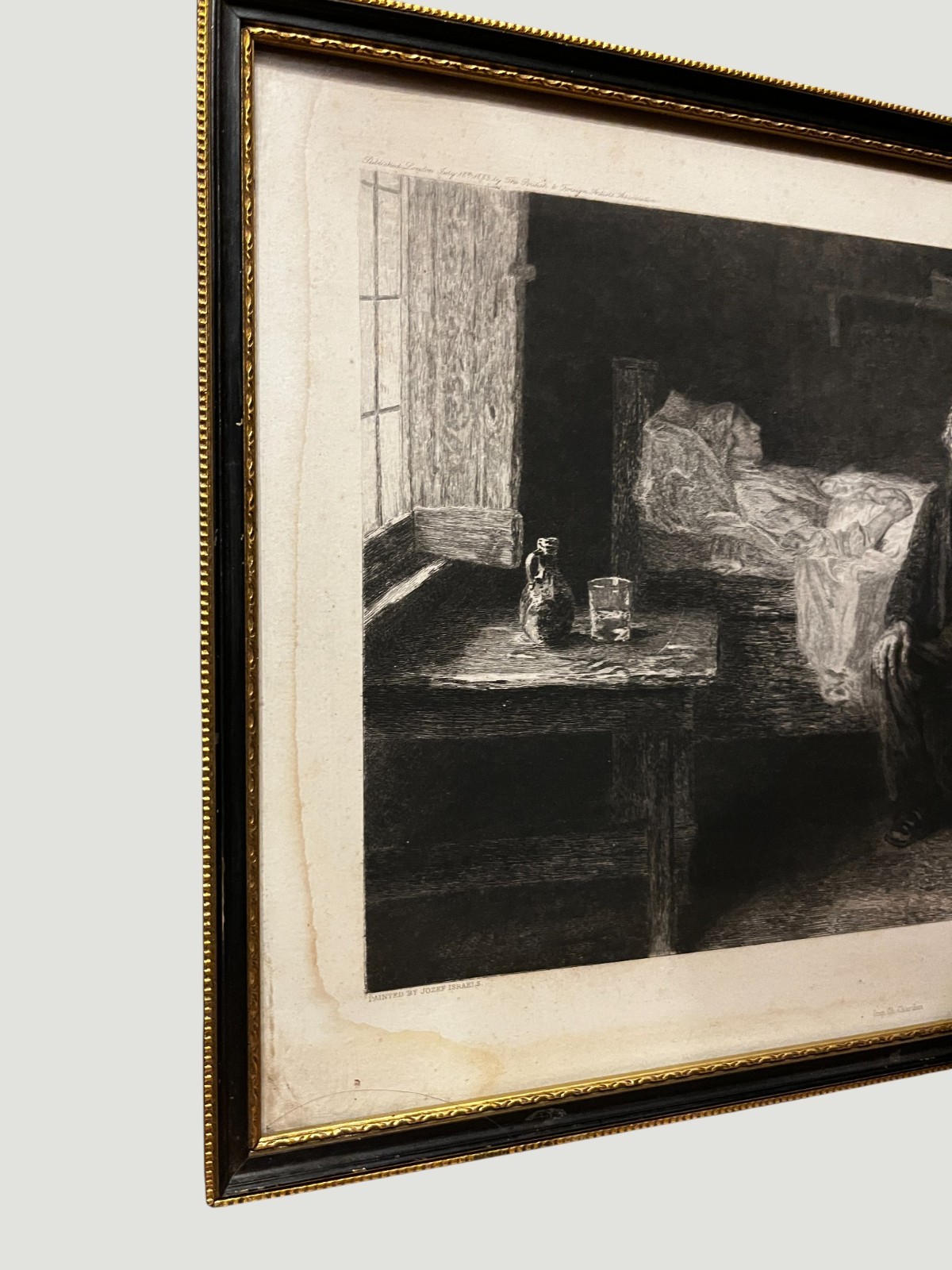 1883 Victorian Etching Nothing Left Frank Holl A Gery Bichard Framed Print image 5