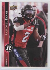 2021 Upper Deck CFL Red 2/165 Randall Evans #163 z6b