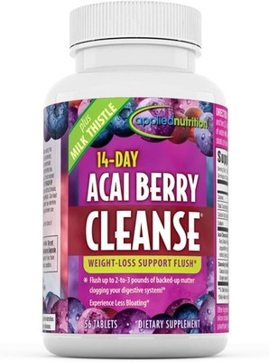 Applied Nutrition 14 Day Acai Berry Cleanse Weight Lostt Support Flush, 56 Table