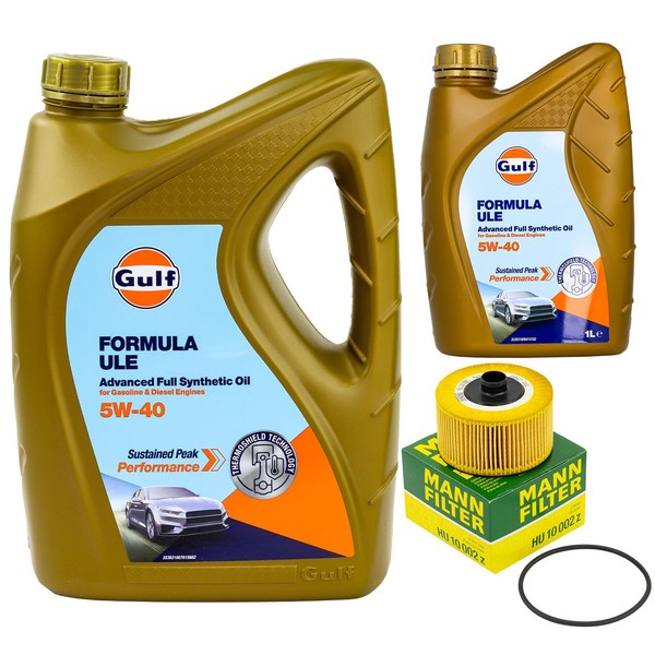 MotoröL Set Gulf Formula ULE 5W-40 6 Liter + ÖLfilter FüR Mercedes Nissan W247-image