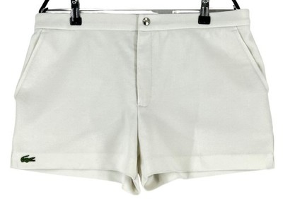 Lacoste Damen Chino Shorts Hemdkragen? Größe W32 Weiß