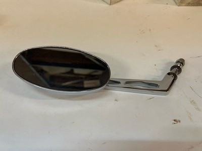 #7621 CHROME CATEYE MIRROR RIGHT SIDE WITH SMOOTH BACK