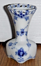 Royal Copenhagen Blue Fluted Full Lace Small Bud Vase ~ 1161 ~ 1st ~ Excellent