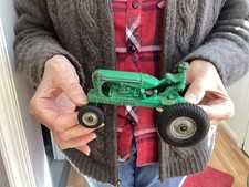 Antique Arcade cast iron Allis-Chalmers toy tractor with driver 1920s-1930s