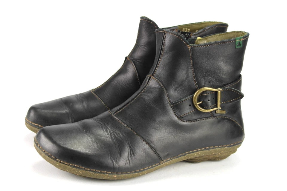 El Naturalista n.41 stivaletti donna stivaletti neri foderati K 594 - Immagine 2 di 4