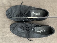 Dance Ballet Shoes So Danca Adult Size 4 Black Sole Leather Slipper