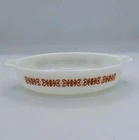 Pyrex Tableware Copper Filigree Pixie 700 Au Gratin Dish Vintage Glass Rare
