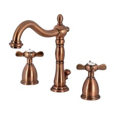 Kingston Brass KB197BEXAC Essex Widespread Bathroom Faucet with Brass Pop-Up ...