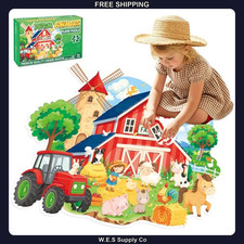Farm Animals Floor Puzzle 48 Piece Kids Ages 3-5