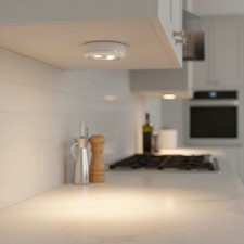 Wireless LED Puck Light with Remote Control - Perfect for Closets Cabinets