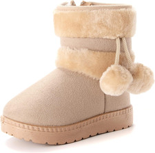 Kinder W&auml;rme Gef&uuml;tterte Schneestiefel M&auml;dchen Winterschuhe Baby Rutschfest Stief