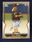 2023 Bowman Draft Chrome 1st Autograph Paul Skenes #CDA-PS Pirates Rookie Card