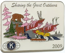 Kiwanis International "Sharing the Great Outdoors" 2009 Lapel Pin