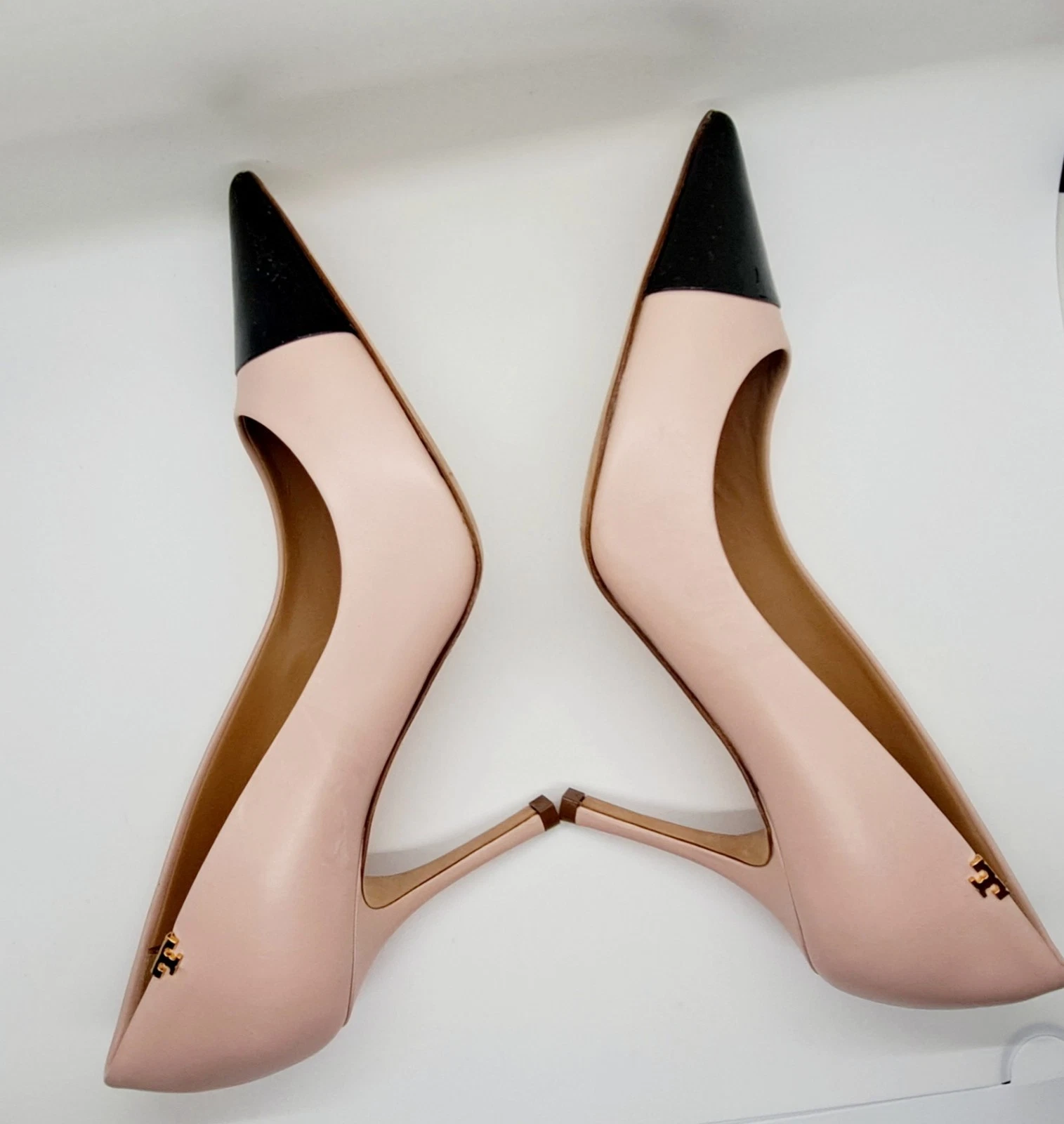 Tory Burch Penelope punta a cappuccio tacchi di lusso taglia 7 5