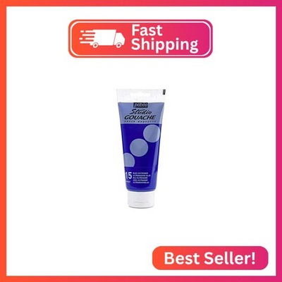 Pebeo Studio Gouache Fluid Paint - 100 ml, Ultramarin Blue, Velvet Matte Formula