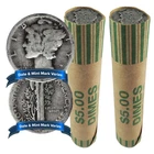 2 Rolls of 50 - $10 Face Value Cull 90% Silver Mercury Dimes
