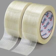 Filament Strapping Tape 2" x 35Yd 2 Rolls Fiberglass Reinforced