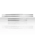 4pc Side Molding Trim for 2019 Chevy Silverado 1500 LD Old Body Ext Cab - Chrome