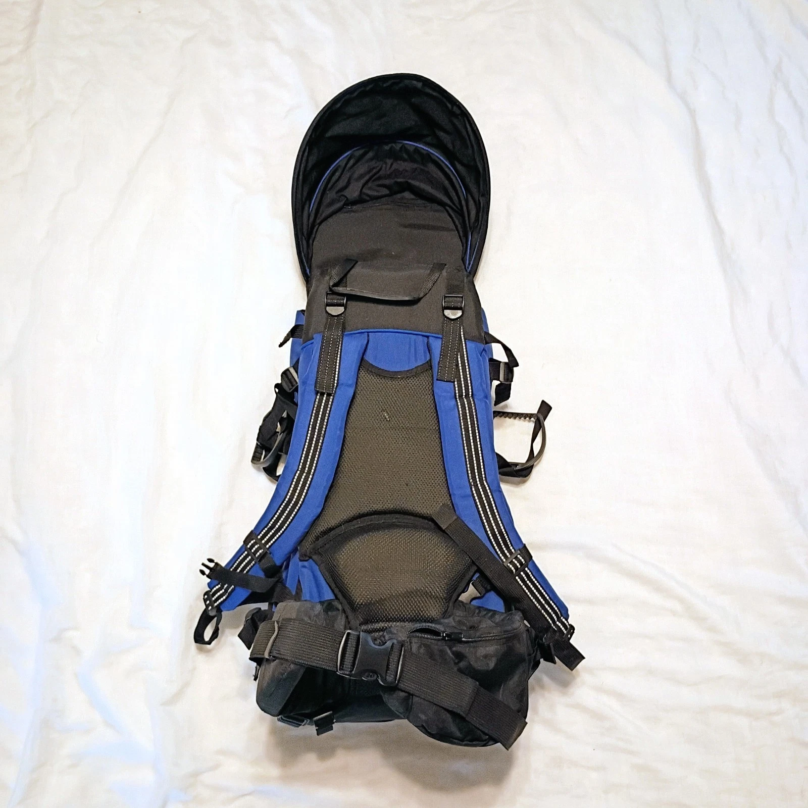 CLEVR Plus Frame Backpack Baby Carrier With Sun Shield Blue And Black
Opens in a new window or tab