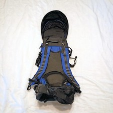 CLEVR Plus Frame Backpack Baby Carrier With Sun Shield Blue And Black