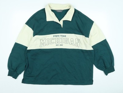 State Team Herren grüner Polyester Pullover Sweatshirt Größe M - State Team