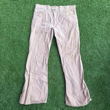 Vtg Levi Strauss Co Tan Corduroy Bell Bottom Jeans Mens 32x28 Flare WPL423 SF202