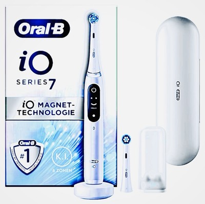 Oral-B elektrische Zahnbürste iO Series 7N White Alabaster Magnet-Technologie