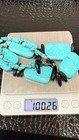 Vintage Sterling Silver Arizona Kingman Turquoise Slab Statement Necklace 100g — photo 3