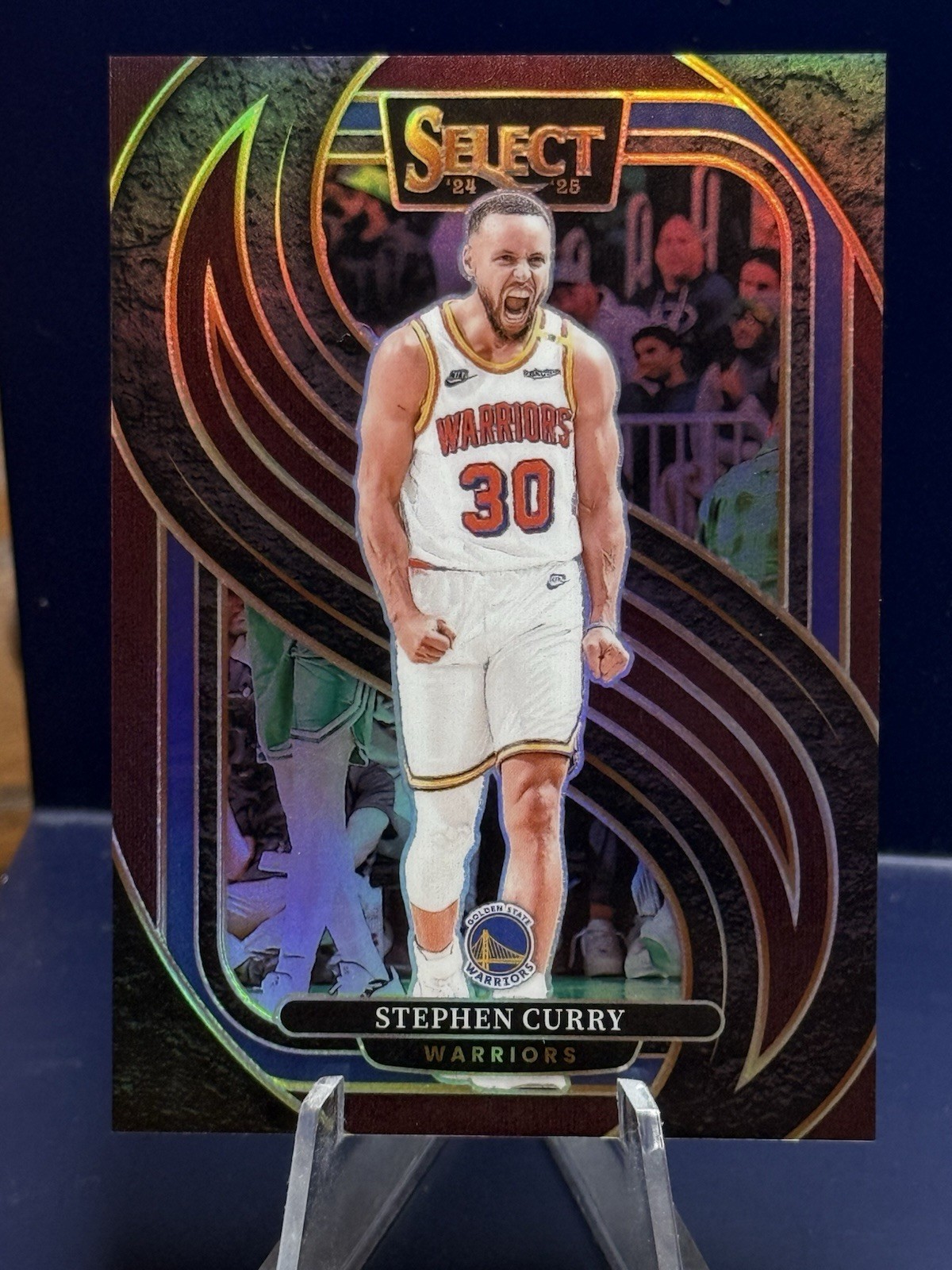 2024-25 Panini Select #143 Premier Level Stephen Curry Maroon Prizm #’d/175