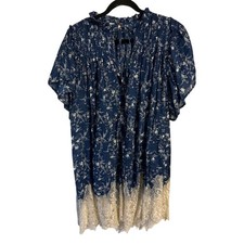 Free People Marigold Mini Dress Short Sleeve Lace Festival Boho Flowy