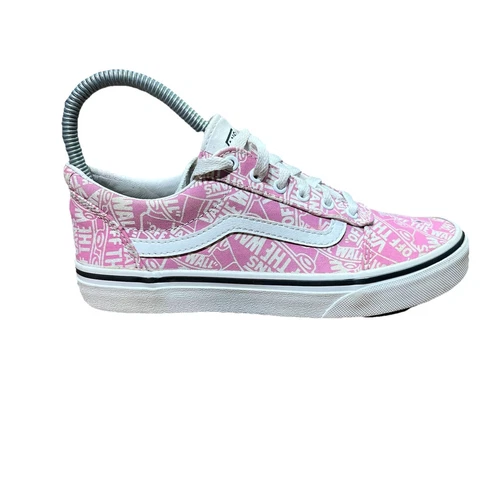Sneaker vecchia scuola L59 Vans Off The Wall 500714 rosa logo taglio basso bambini 2 5