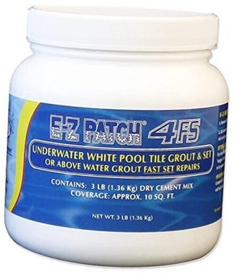 E-Z Products 4 F.S. White Pool Tile Grout Repair Kit - Fast Setting Underwater
