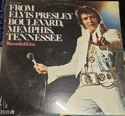 VERY RARE ELVIS PRESLEY BOULEVARD MEMPHIS, TN RECORDED LIVE 1976 IN CELLOPHANE