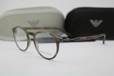 NEW GIORGIO ARMANI AR 7040 5587 BROWN HORN AUTHENTIC EYEGLASSES 46-19