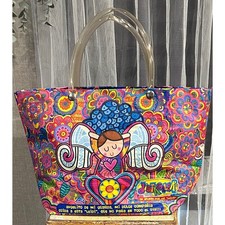 Bolso de Mano Distroller Virgen de Guadalupe Angelito de mi Guarda Arte Pop Mexicano