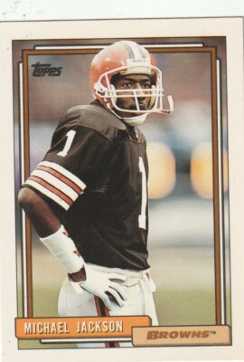 FREE SHIPPING-MINT-1992 Topps Michael Jackson #77 BROWNS PLUS