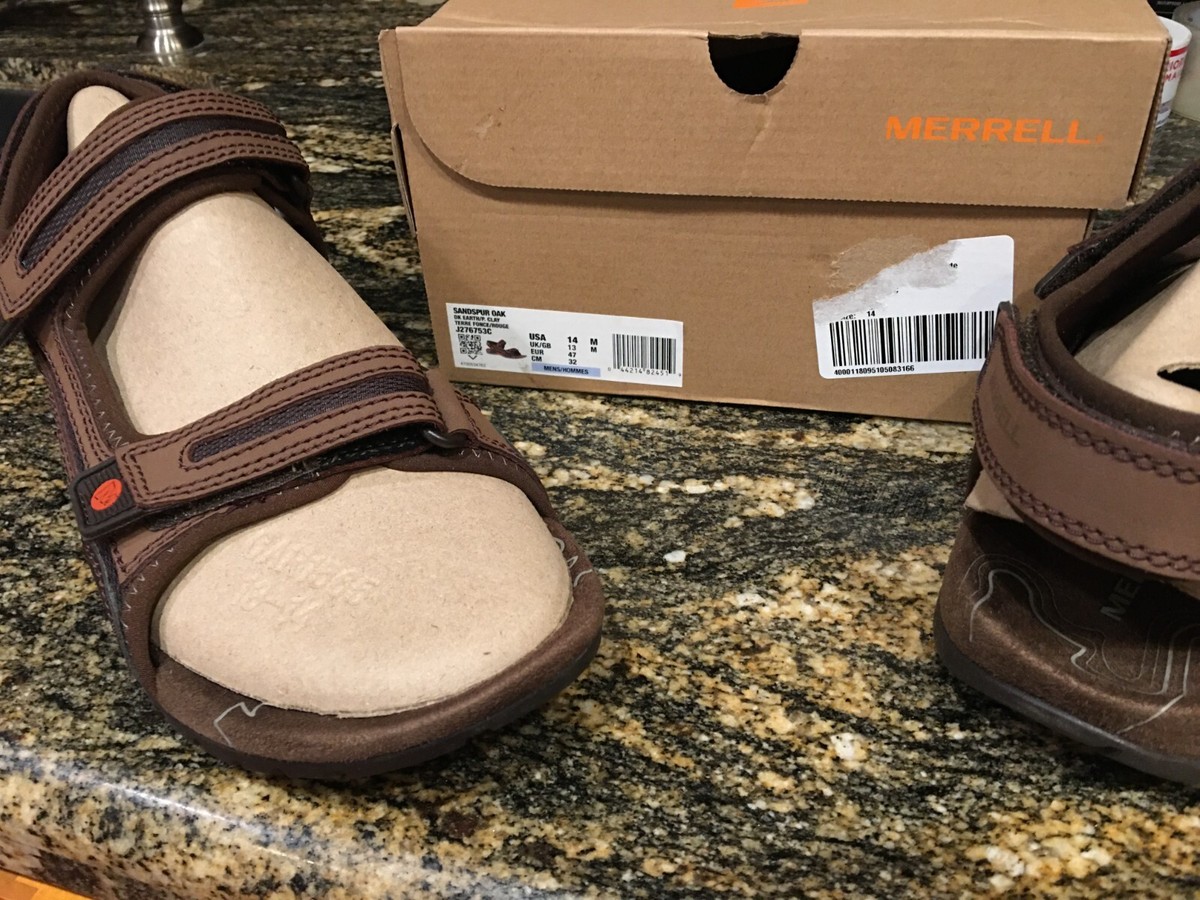 NEW Mens Merrell Sandspur Oak Sandals, size 14 shoes | eBay