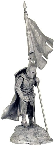 Knight of The Teutonic Order. Tin toy soldier miniature figurine metal sculpture - Foto 2 di 8