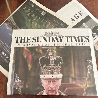  The Sunday Times Newspaper 7th of May Coronation of King Charles Special 