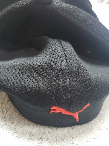 Men's Black/Red Logo Puma Stretch Fit Small/Medium Hat! New - Picture 9 of 9