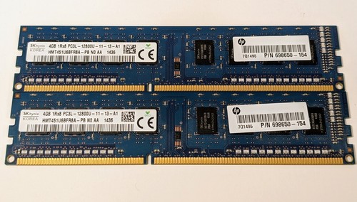 8GB Hynix (2 x 4GB) DDR3 1600 desktop DIMMs PC3-12800U RAM